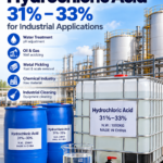 Hydrochloric Acid 31%–33% industrial grade supplier from China