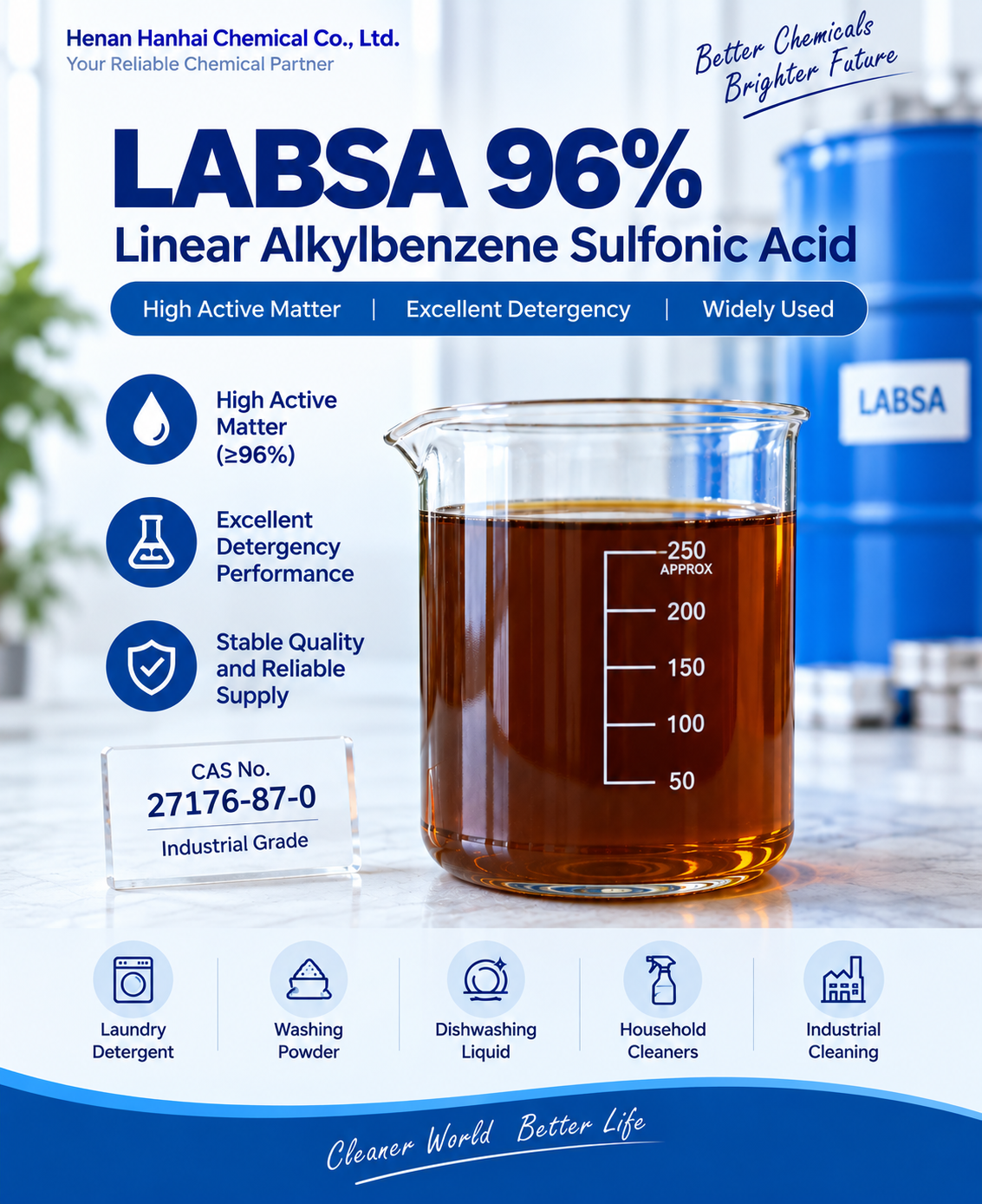 LABSA 96% Linear Alkylbenzene Sulfonic Acid